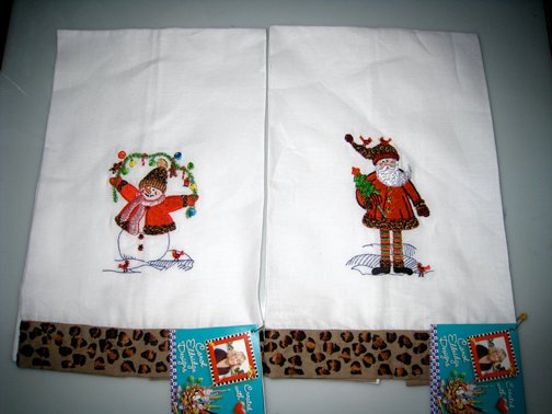 safari christmas towels